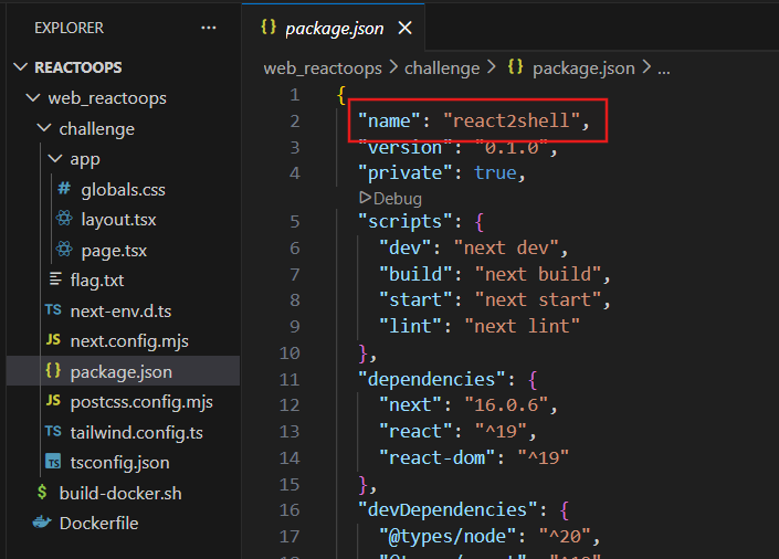 Screenshot of the project opened on Visual Studio Code