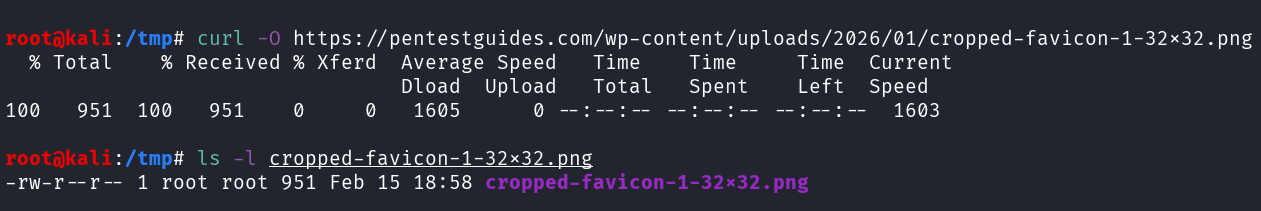 downloading a file with curl
